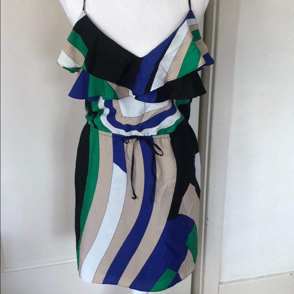 Pop art dress- size small with adjustable straps